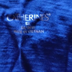 5x short sleeve crochet front shirt